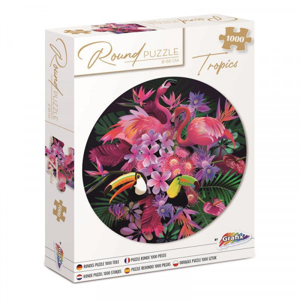 Tropen Rundpuzzle 68 cm - 1000 Teile | ARTMIE