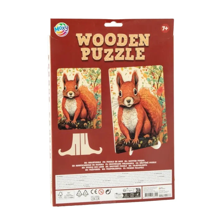 Holzpuzzle Eichhörnchen 130Stück MOXY – Detailansicht 5 | ARTMIE