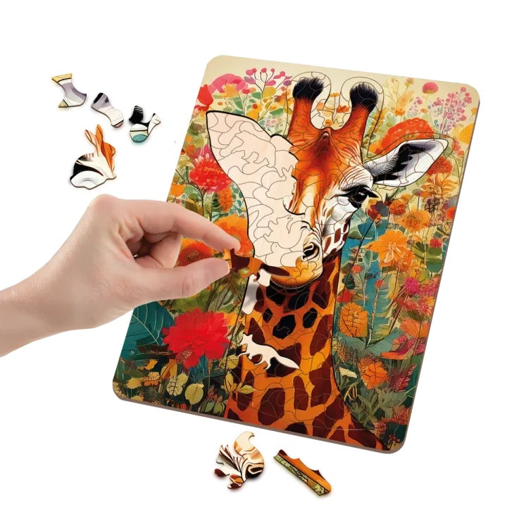 Holzpuzzle Giraffe 130 Teile – Detailansicht 2 | ARTMIE
