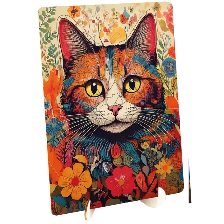 Holzpuzzle Katze mit einzigartigen Formen 130 Stück – Detailansicht 3 | ARTMIE