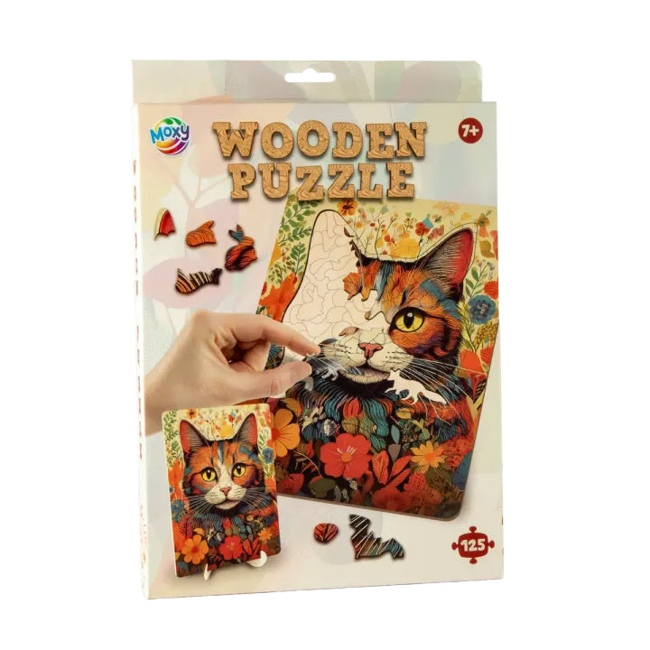 Holzpuzzle Katze mit einzigartigen Formen 130 Stück | ARTMIE
