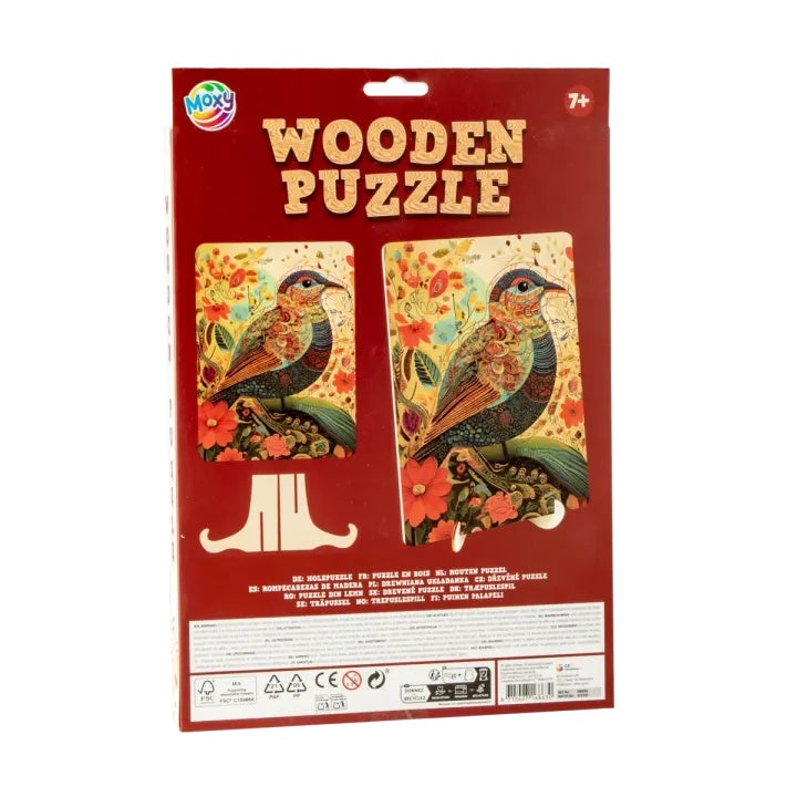MOXY Holzpuzzle Vogel 130Stück - Künstlerisch – Detailansicht 5 | ARTMIE