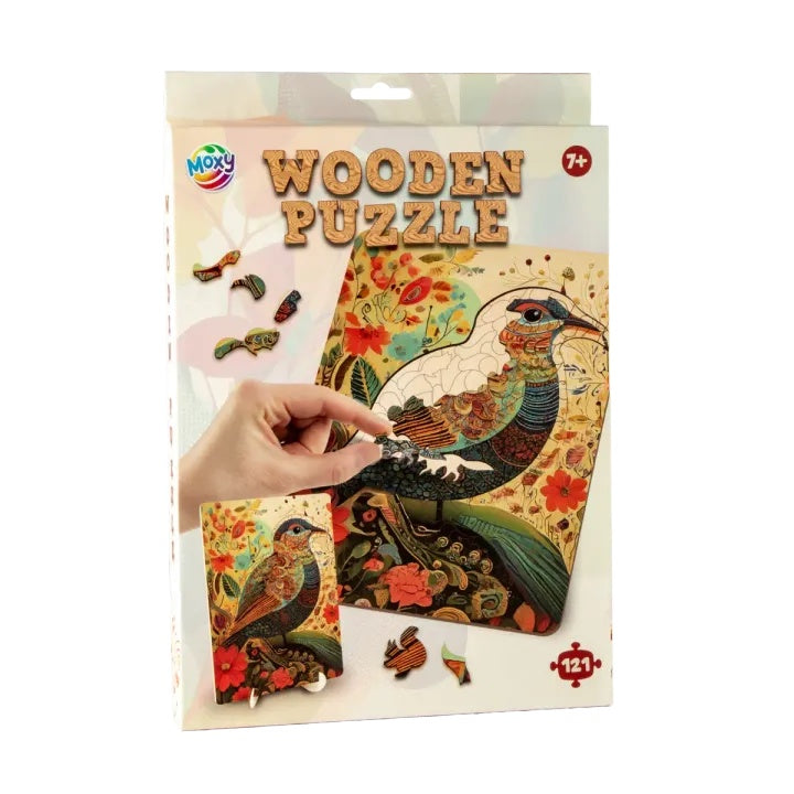 MOXY Holzpuzzle Vogel 130Stück - Künstlerisch | ARTMIE