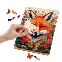 Holzpuzzle Fuchs - 130 Teile Einzigartige Formen von MOXY – Detailansicht 2 | ARTMIE