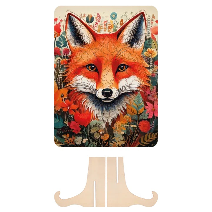 Holzpuzzle Fuchs - 130 Teile Einzigartige Formen von MOXY – Detailansicht 4 | ARTMIE