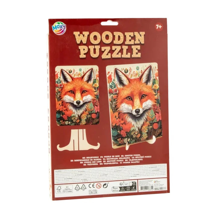 Holzpuzzle Fuchs - 130 Teile Einzigartige Formen von MOXY – Detailansicht 5 | ARTMIE