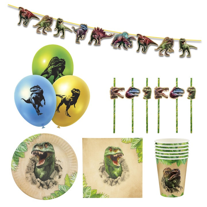 Dinosaurier Thematisches Kinder Party Set 43 Teile – Detailansicht 2 | ARTMIE