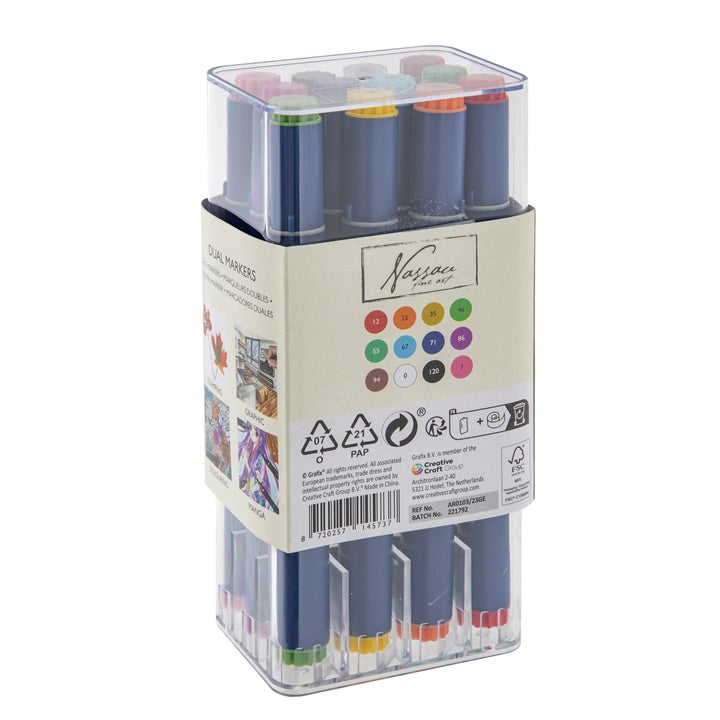 Satz doppelseitiger Marker Nassau Fine Art 12 Stück – Detailansicht 4 | ARTMIE