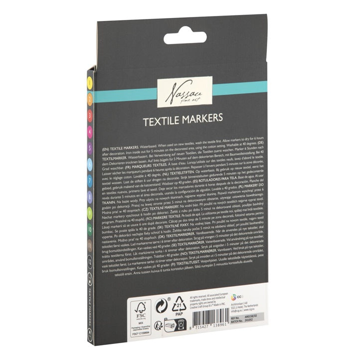 Doppelspitzen-Textilmarker-Set – Detailansicht 2 | ARTMIE