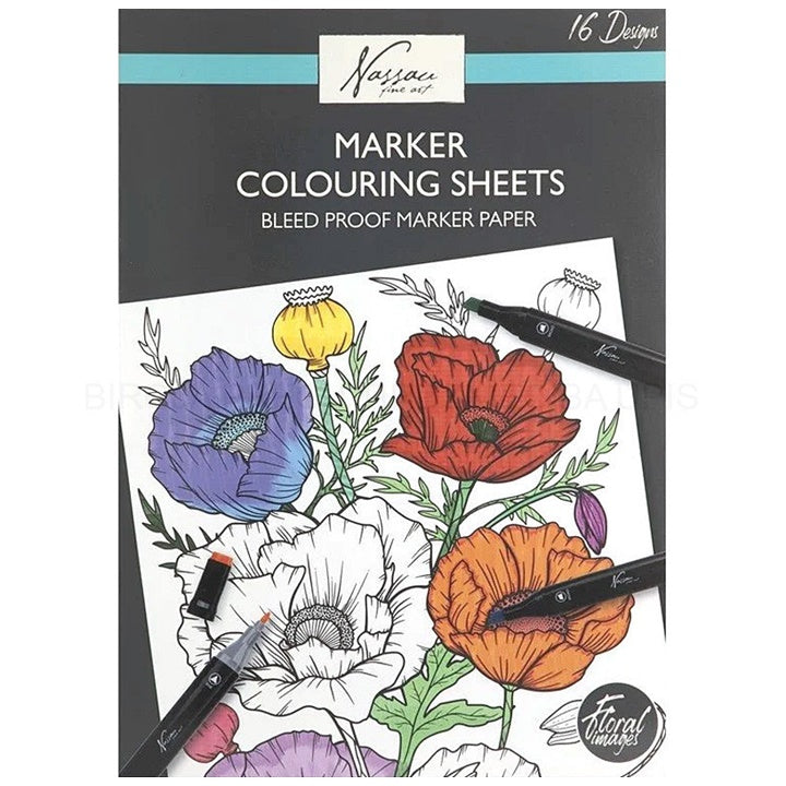 Malbuch Blumen für Marker-Zeichnung | ARTMIE