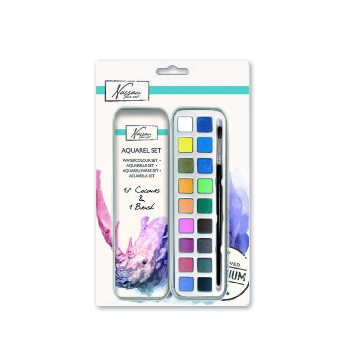 Nassau Fine Art Aquarellfarben Set - 19 Stück | ARTMIE