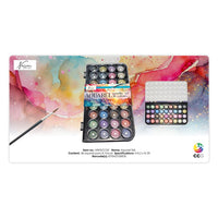 Metallic Aquarell Set Nassau 36 Stück + Pinsel – Detailansicht 2 | ARTMIE