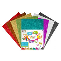 Buntes Glitzerpapier A4 - 8er-Set | ARTMIE