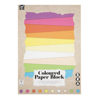 Block mit farbigem Pastellpapier 24 x 34 cm 20 Blatt | ARTMIE
