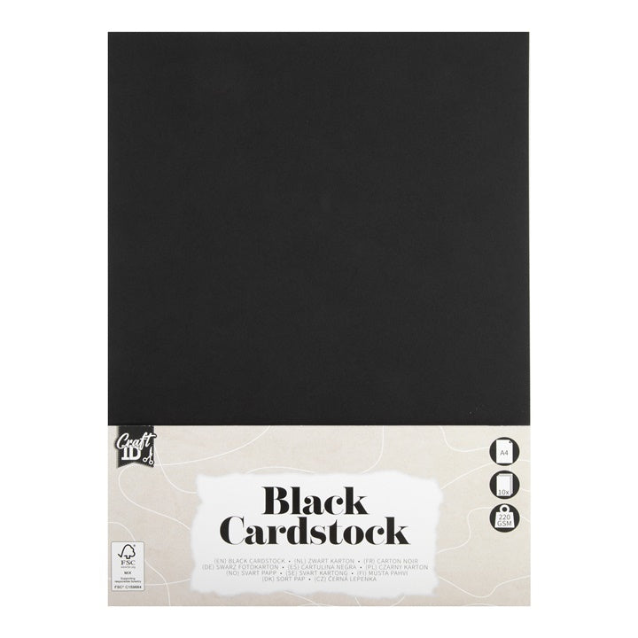 Schwarzer Papierblock A4 10 Blatt | ARTMIE