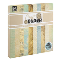 Scrapbooking-Papier 20 x 20 cm | Beigetöne | ARTMIE