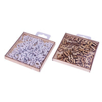 Holzbuchstaben Craft Sensations 104 Stück | verschiedene Farben | ARTMIE