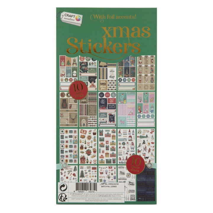 Weihnachts-Stickerbuch | grüner Einband – Detailansicht 2 | ARTMIE