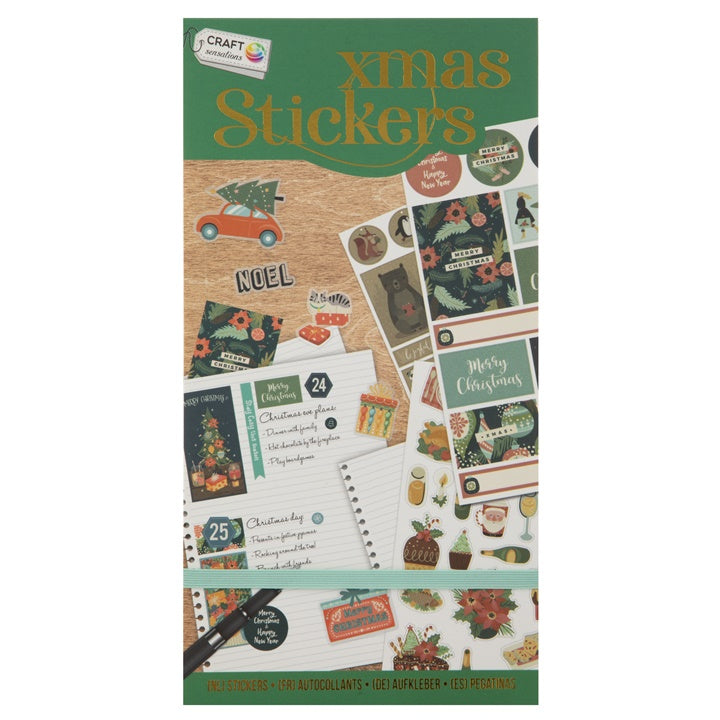 Weihnachts-Stickerbuch | grüner Einband | ARTMIE