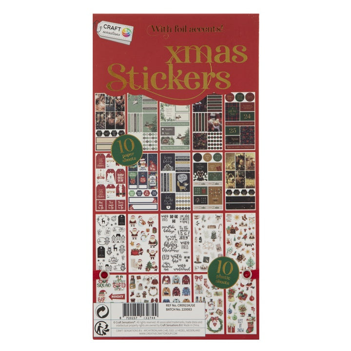 Weihnachts-Stickerbuch | roter Einband – Detailansicht 2 | ARTMIE