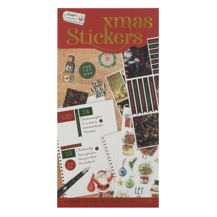 Weihnachts-Stickerbuch | roter Einband | ARTMIE