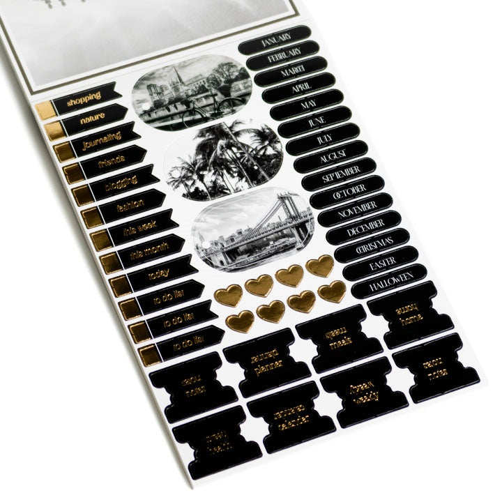 Scrapbooking Papierblock A5 24 Blatt schwarz – Detailansicht 4 | ARTMIE