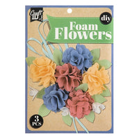DIY-Schaumstoffblumen-Set in Blau und Gelb | ARTMIE