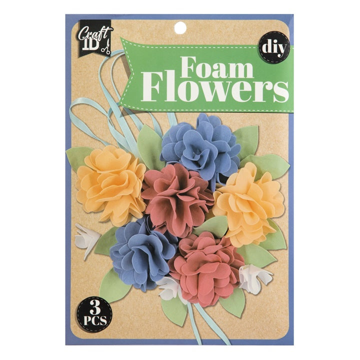 DIY-Schaumstoffblumen-Set in Blau und Gelb | ARTMIE