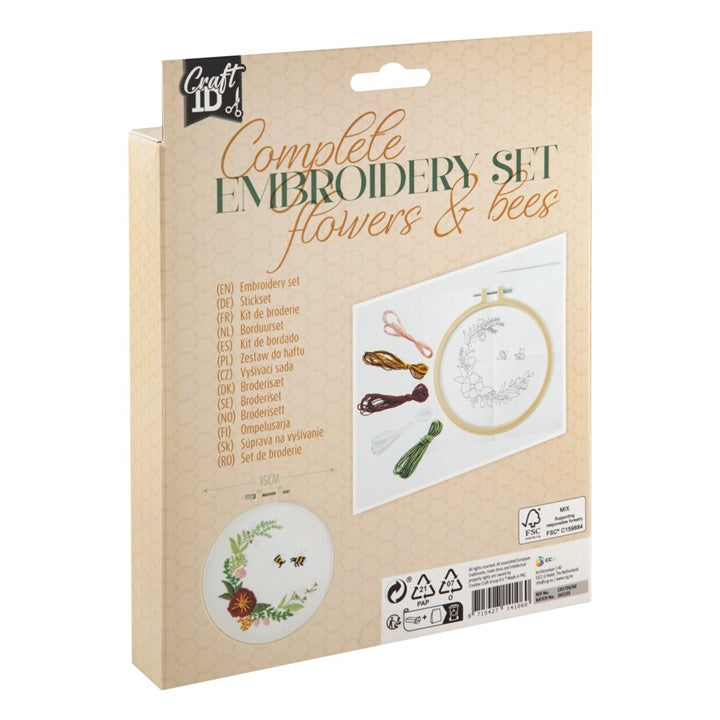 Stickerei Kit: Blumen und Bienen – Detailansicht 2 | ARTMIE