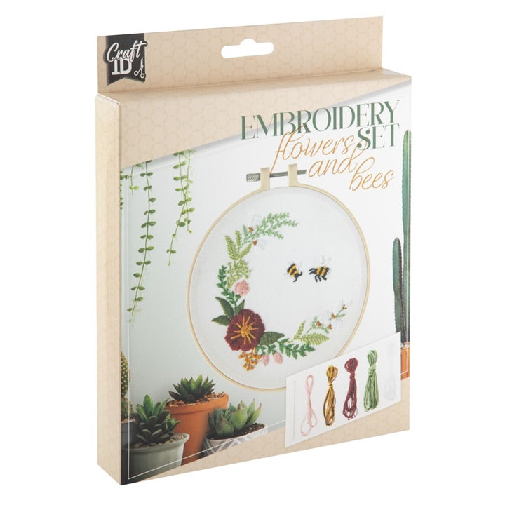 Stickerei Kit: Blumen und Bienen | ARTMIE