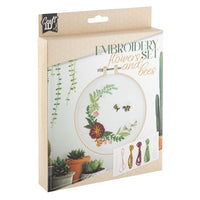 Stickerei Kit: Blumen und Bienen | ARTMIE