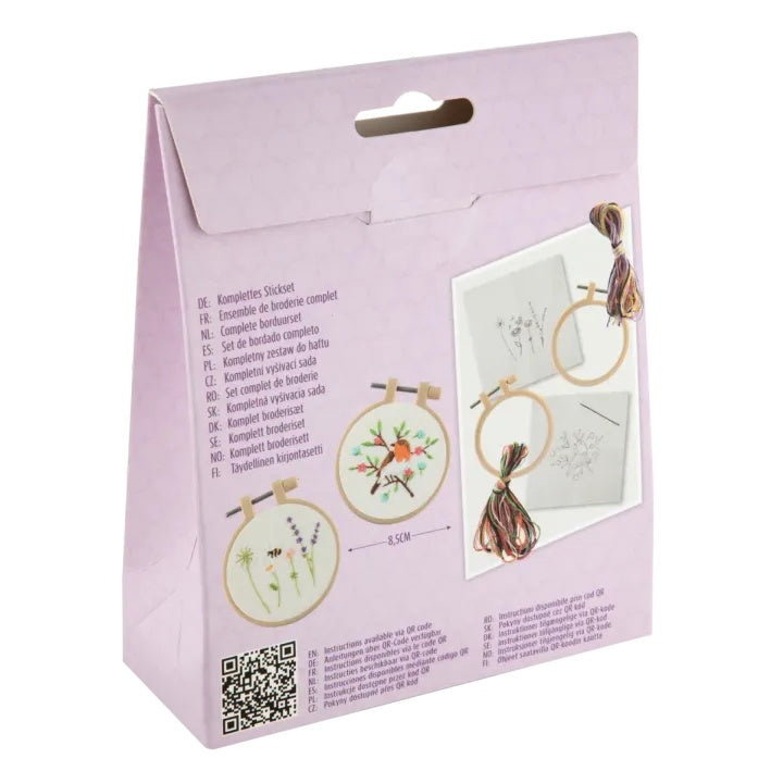 Mini-Stickerei-Set 2 Stück Ø 8,5 cm – Detailansicht 2 | ARTMIE