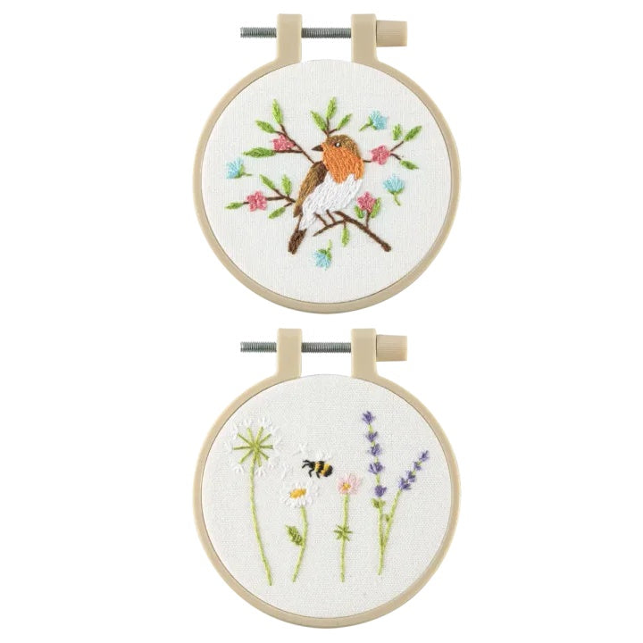 Mini-Stickerei-Set 2 Stück Ø 8,5 cm – Detailansicht 3 | ARTMIE