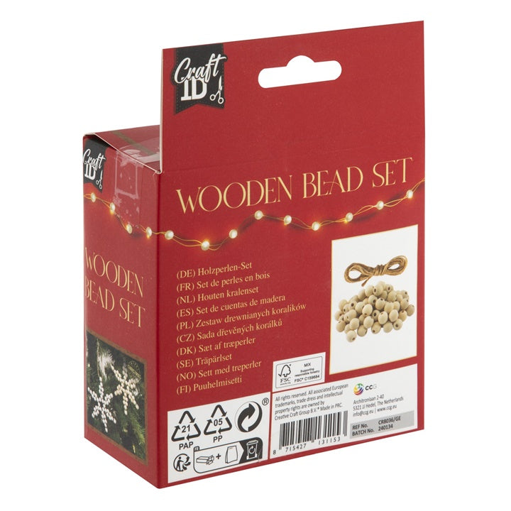 XMAS STARS Holzperlenset – Detailansicht 2 | ARTMIE