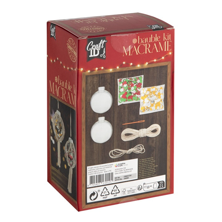 Makramee-Kugel-Bausatz XMAS – Detailansicht 2 | ARTMIE