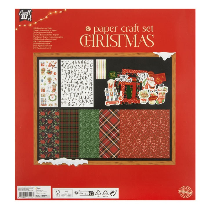 Weihnachts-Scrapbooking-Set in Rot – Detailansicht 2 | ARTMIE