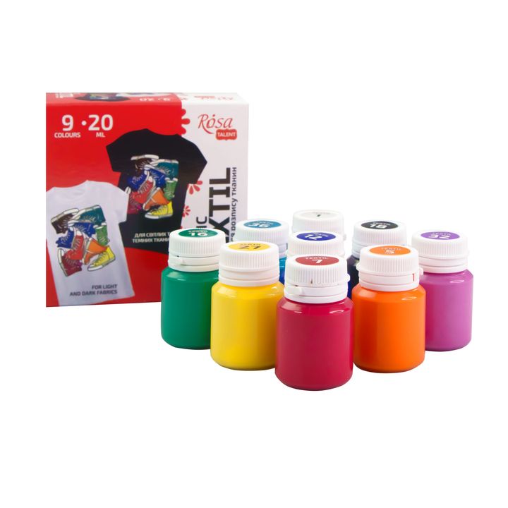 STYLE ROSA TALENT Acrylfarben-Set für Textilien – Detailansicht 3 | ARTMIE