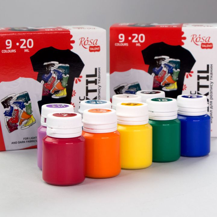 STYLE ROSA TALENT Acrylfarben-Set für Textilien – Detailansicht 6 | ARTMIE