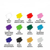 ROSA-Acrylfarben für Textilien 12x20 ml – Detailansicht 5 | ARTMIE