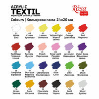 HEART ROSA TALENT Textil-Acrylfarben-Set 24x20 ml – Detailansicht 5 | ARTMIE