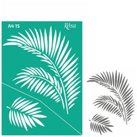 Selbstklebende Schablone Rosa Talent A4 - Muster Nr. 15 | ARTMIE