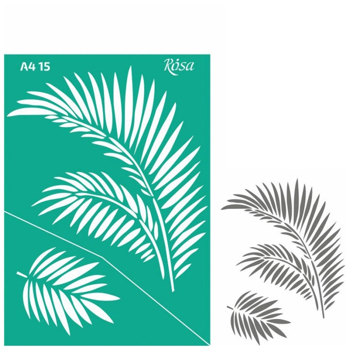 Selbstklebende Schablone Rosa Talent A4 - Muster Nr. 15 | ARTMIE