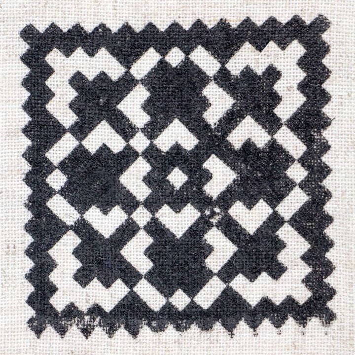 Holzstempel ROSA TALENT Nr. 1 Geometrie 7,5x7,5 cm – Detailansicht 2 | ARTMIE