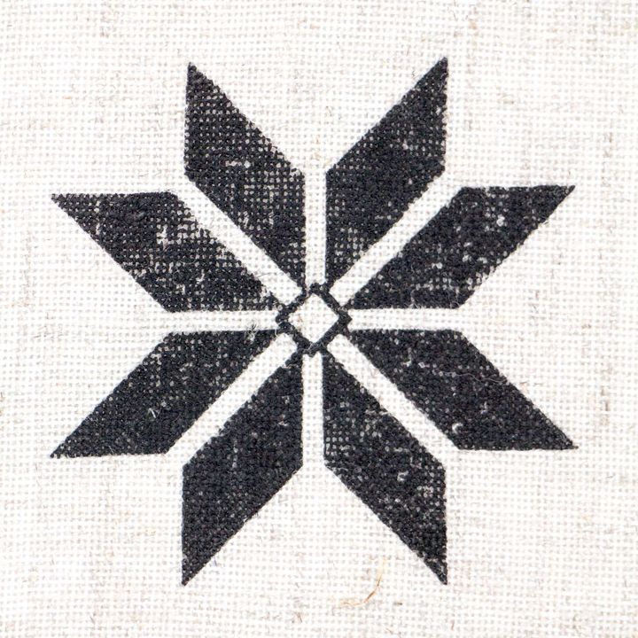 ROSA TALENT Holzstempel Nr. 5 Geometrie 6,5x6,5 cm – Detailansicht 2 | ARTMIE