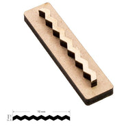 Holzstempel ROSA TALENT Nr. 9 Geometrie 7x0,7 cm | ARTMIE