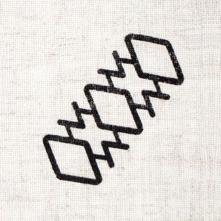 Holzstempel ROSA TALENT Nr. 10 Geometrie 7x3 cm – Detailansicht 2 | ARTMIE