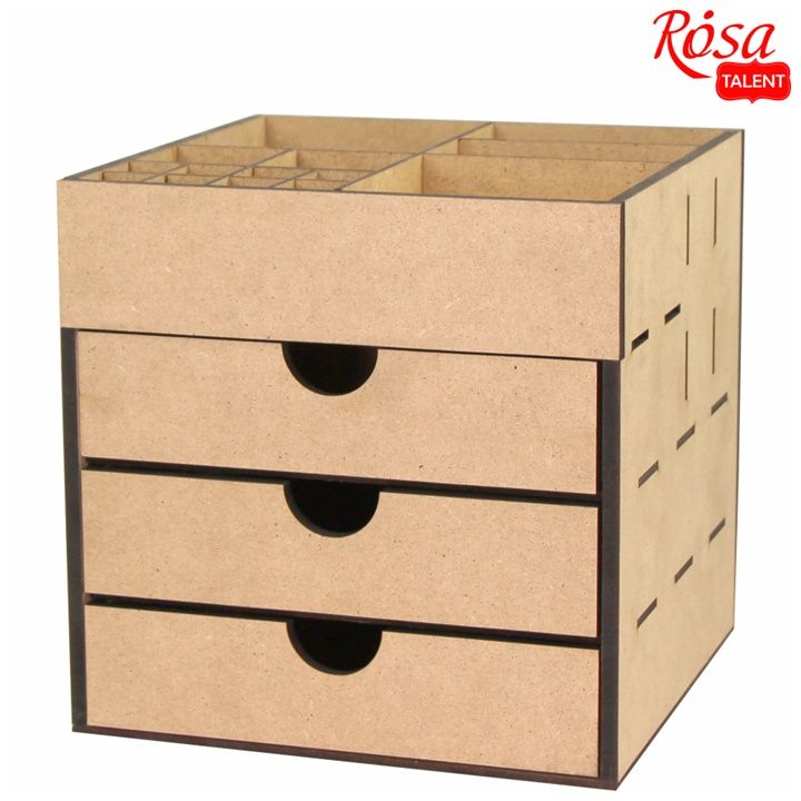 MDF-Organizer mit 3 Schubladen ROSA TALENT | ARTMIE