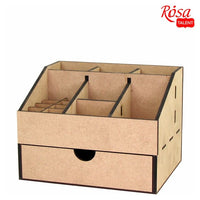 MDF-Organizer mit 1 Schublade ROSA TALENT 22,5x18x16,5 cm | ARTMIE