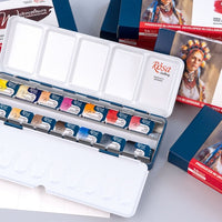 Rosa Galerie Portrait Aquarell Set 14x2.5 ml – Detailansicht 3 | ARTMIE
