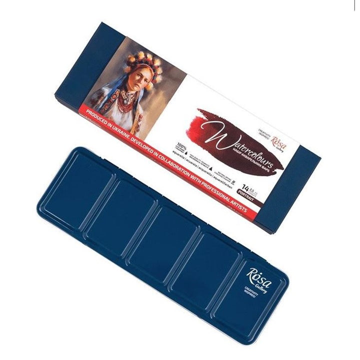 Rosa Galerie Portrait Aquarell Set 14x2.5 ml | ARTMIE
